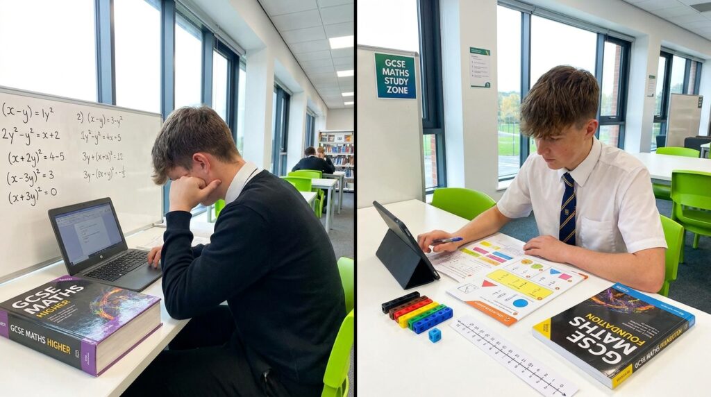GCSE maths higher vs foundation