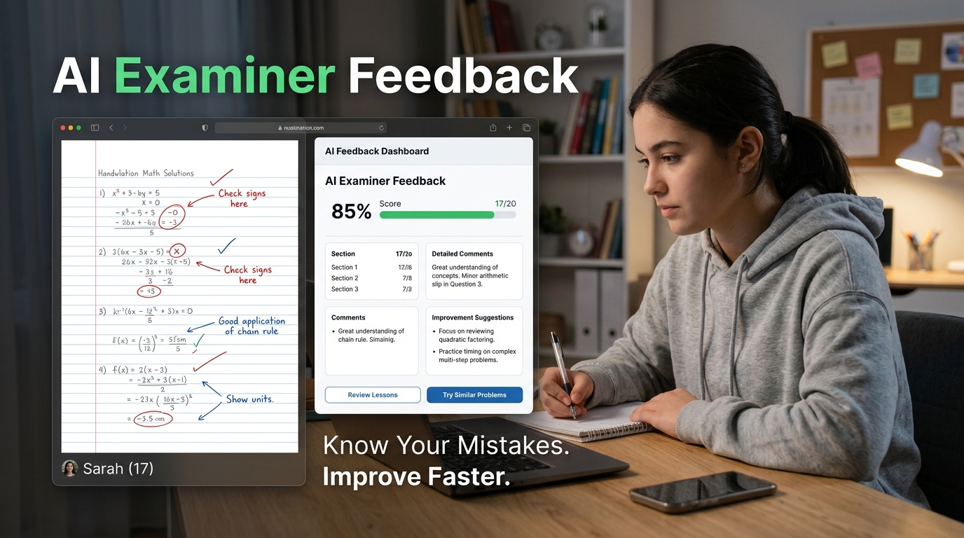 AI Examiner Feedback for IB Math