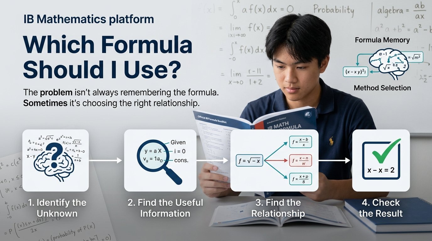 Which Formula to Use in IB Math