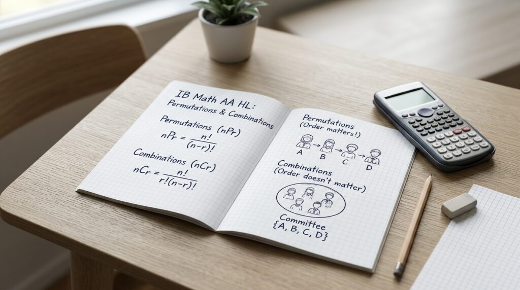 Finding The Difference Example Math IB Maths AA HL Permutations and Combinations